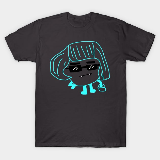 This cute monster is sporting a wicked bob T-Shirt by HFGJewels